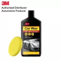 3M Car Wax แวกซ์เคลือบเงารถยนต์ น้ำยาเคลือบรถ สูตรผสมแวกซ์คานูบาธรรมชาติ ขนาด 400 มล. พร้อมฟองน้ำกลม