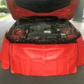 3PCS ช่างยานยนต์แม่เหล็กหนัง Fender Cover Protector Gripper Mat พร้อมตะขอสำหรับซ่อมรถยนต์