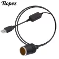 5v Usb To 12v Car Cigarette Lighter Socket Female Cable Converter Adapter Cord For Driving Recorder Gps Usb To 12v Dc Adapter