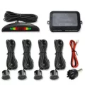 Car Parking Reversing Radar Universal 4 Probe Reversing Radar Small Crescent Buzzer Sensor Cpu Dual Core Microcomputer Host