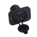 1pc 12v 5.9x 4 X 4.7cm Car Universal Waterproof Dual 2 Usb Car Cigarettes Lighter Socket Splitter Charger Power Adapter Outlet