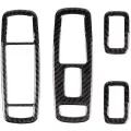 4pcs Window Glass Lifting Switch Panel  Carbon Fiber Car Decoration Sticker  Suitable For Jeep Grand Cherokee -