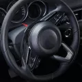 Cx-5 Steering Wheel Trim Interior For Mazda Decorative Cover Fit -18 Abs Moulding Sticker