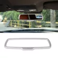 Car Interior Rearview Mirror Cover Trim Bezel For Dodge Challenger -abs