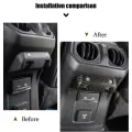 For Jeep Wrangler Jl 18 Decor Frame Carbon Fiber Black Accessories Window Frame