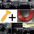 Interior Car Decor Sticker Scraper Trim Decals Decal Moulding Flexible Perfect For Car Interior Decoration