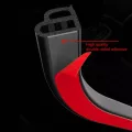 Car Trunk Door Rubber Seal Strip Double Layer Sealing Sticker Sound Insulation
