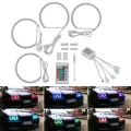 OTOLAMPARA 4 in1 BMW E36 E39 E46 รถแองเจิลตาหลอดไฟ LED RGB halo แหวนแสง IR รีโมทคอนโทรล DC 12V 15W BMW ตกแต่ง LED โคมไฟ