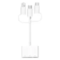 เครื่องอ่านการ์ดแบบสามในหนึ่งเดียวสำหรับ Apple Android Type-C USB การ์ด TF SD สากลแบบใช้คู่