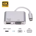 แสดงผลพร้อมกัน HDMI + VGA สองในหนึ่งเดียวสายเคเบิลอะแดปเตอร์