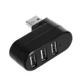1pc Usb 2.0 -Port Hub 7-Character Rotating Hub -Port Multi-Function Ex Usb -Port Splitter For R