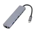 6-In-1 Usb Hultifunction Type-C To Hdmi Pd Charging Usb 3.0 Hub Doc Adapter Usb-Hub Expander Adapter