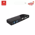 Wavlink Dual 2K USB 3.0 Universal Docking Station รองรับ DVI/HDMI/VGA มี 6 พอร์ต เชื่อมต่อได้ทั้งคอมพิวเตอร์และโน๊ตบุ๊ค พร้อมรับประกัน 3 ปี