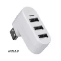 Usb Hub 3.0 Adapter Rotate Hi Speed U Dis Reader Splitter 3 Ports Usb 2.0 For R Pc Lap Mac Mini Accessories