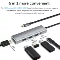 Tiric Usb C Hub Type C Doc To Multi Usb 3.0/2.0 Hub/splitter Sd Rj45 Lan 4 Hdmi Pat Adapter For Macbo
