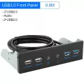 5.25" Pc Des Chassis Front Panel Usb Hub Connector Adapter 2 Usb 3.0 Port And 2 Usb 2.0 Port For R Case Cd Drive Pan