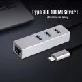Ofc Usb C 3.0 Hub Type C Ethernet 3 Ports Usb 3.0 With 10/100/1000m Ethernet Adapter Networ Card Usb Lan For Macbo Windo