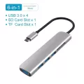 4 Thunderbolt 3 Usb C Hub Usb 3.1 Type-C Hub To Hdmi Adapter With Hub 3.0 Tf Sd Reader Slot Pd For Macbo Pro/air/ Mate