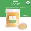 Organic Jun SCOBY & Culture Starter 200 ml. สโคบี้หัวเชื้อ สำหรับหมักชา ชาหมัก จุนคอมบูชะ พร้อมน้ำตั้งต้น ออร์แกนิคแท้ 100%