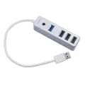 USB HUB ยูเอสบีฮับ NUBWO NH-49 - 4 PORTS USB 3.0/USB 2.0 WHITE