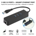 Hot 3 Ports Usb 3.0 Gigabit Ethernet Lan Rj45 Networ Adapter Hub To 1000mbps Pl Rj45 Networ Adapter Hub
