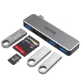 Sd Reader Usb C Hub To Tf Slot Hub 3.0 Pd Thunderbolt 3 Usb C Hub Adapter For Macbo New Pro Air 12 13 15 16 A2141