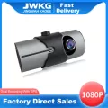 JWKG R300 Dash Cam dual 720P พร้อม GPS 2.7 นิ้วจอ LCD ในตัวไมค์และลำโพงกล้องติดรถยนต์พร้อมการบันทึกแบบวนซ้ำ G-Sensor ฯลฯ