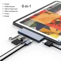 Mosible Usb C Hub For Ipad Pro Macbook Pro/air M1 Usb Type C Adapter Hdmi-Compatible Usb Sd/tf Card Reader 3.5mm Jack Pd