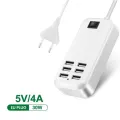 6 Port Usb Hub Charging Plug Slots Desk Wall 30w 20w Charger Adapter Usb Fast Charger For Iphone 12 11 Huawei Power Strip Usb
