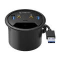 Orico Desk-4u 5gbps Multifunction Usb Hub Multi Usb 3.0 Desk Mount Splitter Type-Cdesk Grommet Audio Port Dongle For Pc Phone