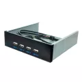 4 Ports Usb 2.0 Front Panel Usb Hub Splitters Adapter Usb 2.0 Hub Usb-Hub Multiple Splitter Hubs 5.25 Driver Bay For Pc Computer