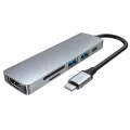 Usb Type C Hub Type-C To Hdmi 4k Vga Adapter Rj45 Lan Ethernet Sd Tf Usb-C 3.0 Typec 3.5mm Jack Audio Video For Macbook Pro Otg