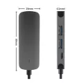 Usb C To Hdmi 4k Type C Hub 3.0 Dp Multi Function Hub 4 In 1 Expansion Dock Adapter Card Reader Audio Video For Macbook Pro Otg