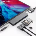 Usb Type C Hub For Ipad Pro 11 12.9 Macbook 7 In 1 Usb C Hub With 4k Hdmi-Compatible Headphone Jack Usb3.0 Usb C Pd Charging