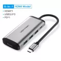 Vention Usb C Hub Type C To Multi Usb 3.0 Hub Hdmi Adapter Dock For Macbook Pro Air Usb Hub Type C 3.1 Splitter Port Type-C Hub