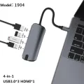 Usb C Hub With 4k Hdmi Usb 3.0 Type C Hub Usb 3.1 Plitter For Macbook Pro Dell Xps 13 15 Lenove Thinkpad Yoga Huawei Matebook