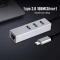 Ofccom Usb C 3.0 Hub Type C Ethernet 3 Ports Usb 3.0 With 10/100/1000m Ethernet Adapter Network Card Usb Lan For Macbook Windows