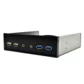 5.25 Inch Desk Pc Case Internal Front Panel Usb Hub 2 Ports Usb 3.0 And 2 Ports Usb 2.0 With Hd Audio Port 20 Pin Connector