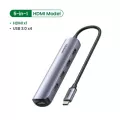 Ugreen Type Usb C Hub Usb C 3.1 To 4k Hdmi Rj45 Pd 100w Charge Otg Adapter Usb C Dock For Macbook Air Pro Pc Usb 3.0 Hub