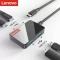 Lenovo Usb3.0 Hub Usb Type-C Adapter Hdmi Vga Rj45 Port Cable Interface Converter Computer Lap Pc Accessories Extension Dock