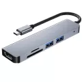 Usb C Hub Thunderbolt 3 Dock With Hdmi-Compatible Rj45 1000m Adapter Tf Sd Reader Pd 3.0 For Macbook Pro/air Type-C