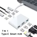 Usb Type C Hub With Hdmi-Compatible Vga Pd Charge Sd Card Reader Usb-C Hub For Macbook Pro Huawei Matebook Lap Accessories