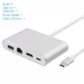 Type C To Hdmi Hub Usb C 4k Pd 5a 87w Dock Rj45 Lan Usb 3.1 Splitter Usb-C Power Delivery Sd Tf Card Reader For Macbook Air Pro