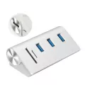 Aluminum High-Speed Usb3.0 Splitter Computer Expansion Hub Multifunctional Memory Card Reader Sd/tf Card Reader Usb 3.0 Hub