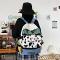 กระเป๋าเป้ผู้หญิง/Schoolgirl cute contrast color Korean backpack