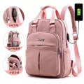 Women's backpack กระเป๋าเป้ผู้หญิง/Leisure backpack USB charging backpack computer bag college style travel backpack