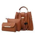 Dihope 3/ 4pcs Woman Bag Set Fashion Female Purse and Handbag Four-Piece Shoulder Bag Tote Messenger Purse Bag Drop Shipping