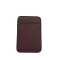 Fashion 100% Genuine Leather Thin Bank Credit Card Case Mini Card Wallet Men Bus Card Holder Cash Change Pack Business ID Pocket