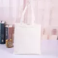 Fashion canvas shoulder bag cat and cat printing portable shopping bag leisure fan linen shopping portable canvas bag custom