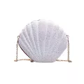 Fashion Chain Sequined Shoulder Bag For Women Pu Leather Handbags Cute Shell Shape Purse Mini Bag bolsa feminina  Messenger Bag